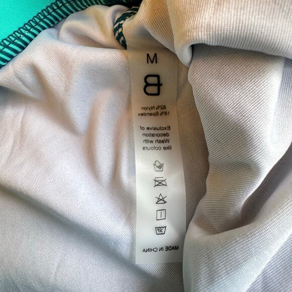 Blooming Jelly NWT Women's Medium Sporty High Waist Two Piece Colorblock Bikini - Picture 6 of 9